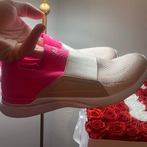 APL Women's Pink and Cream Slip-On Sneakers